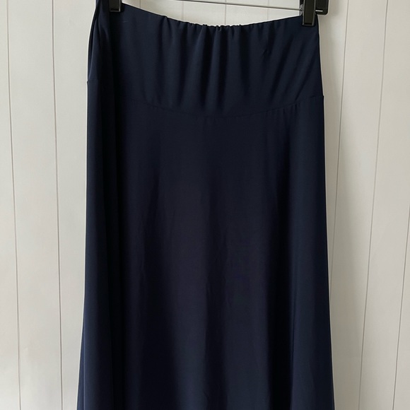 Navy Midi petite Skirt - Picture 1 of 5